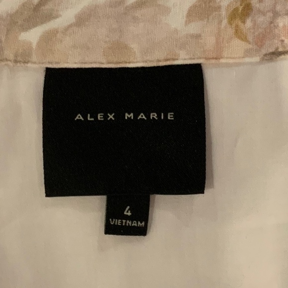 Alex Marie Floral Shift Button Front Sleeveless Tracey Dress Size 4 - Picture 8 of 10